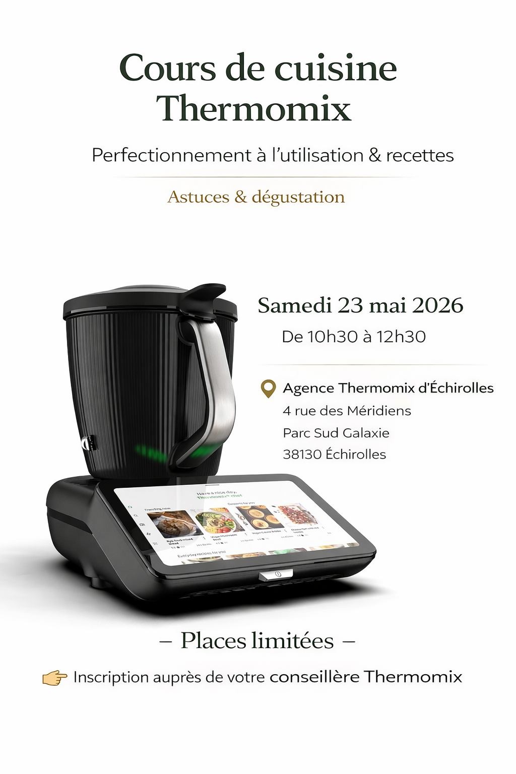 Atelier Thermomix à l’agence d’Echirolles 