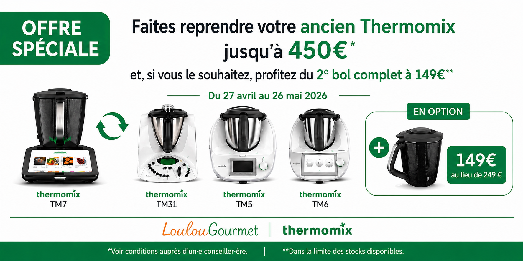 Offre de Reprise Thermomix chez LoulouGourmet