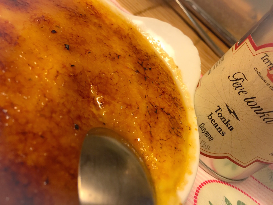 Crème Brulée, fève de Tonka au Thermomix . 