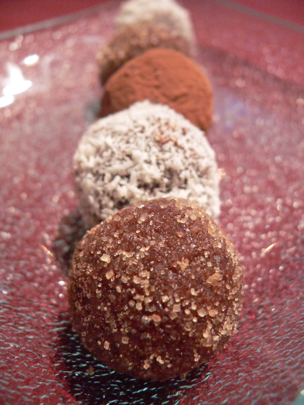 Truffes chocolat et crème de marron