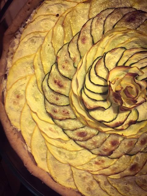 Tarte Fanny -Courgette-Chèvre-Noix-