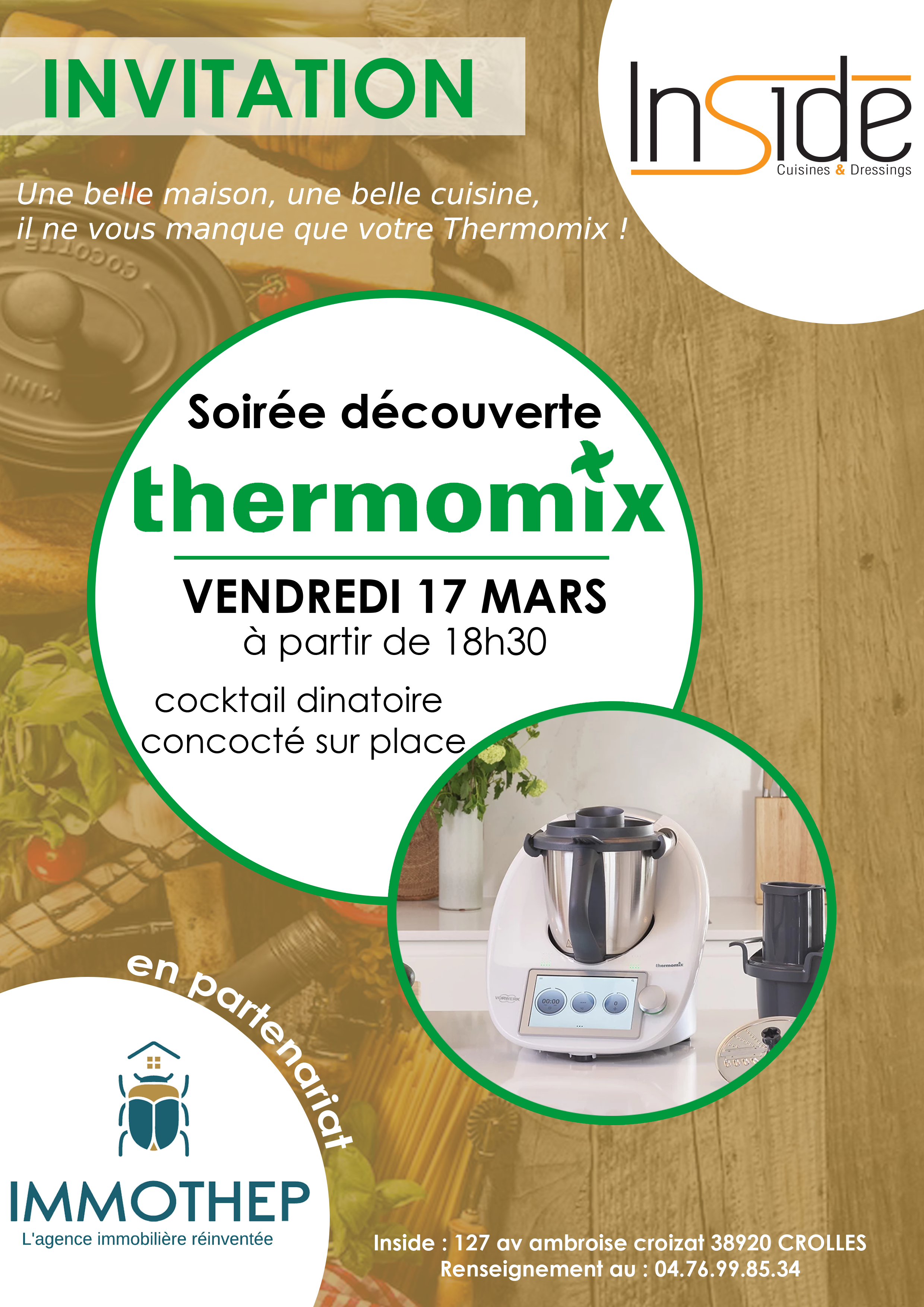 💚Invitation Soirée Découverte Nouveautés Thermomix💚 à Crolles  