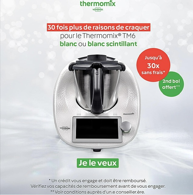 Thermomix Edition Limitée BLANC SCINTILLANT ! New ! 