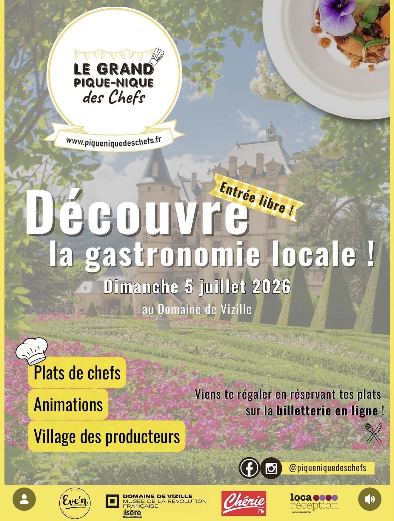 Le Grand Pique-Nique des Chefs EST DE RETOUR&nbsp;!...